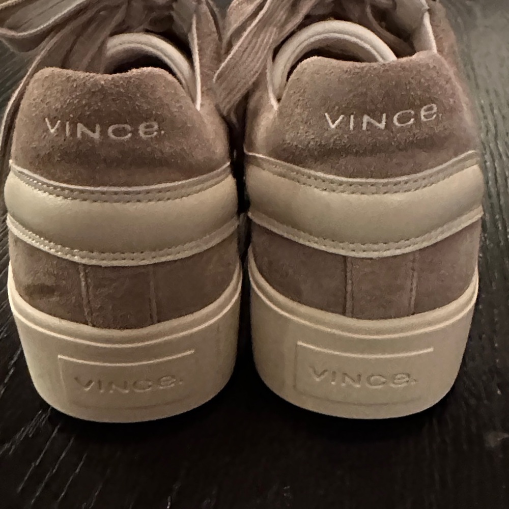 Vince Taupe and Cream Sneakers - Picture 3 of 5